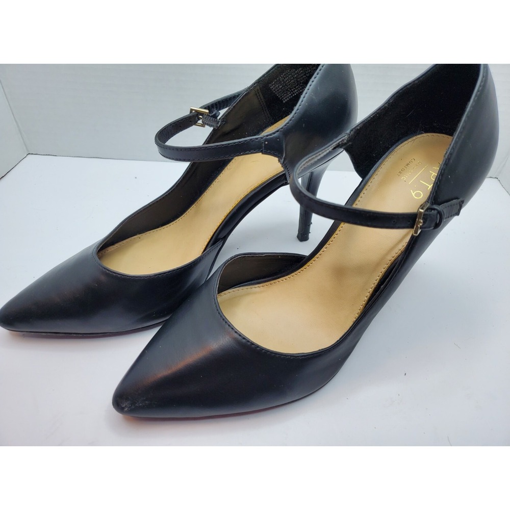 APT 9 Defined‎ Comfort 8.5 M Black Point Toe Pumps Cushioned  Witchy Whimsigoth
